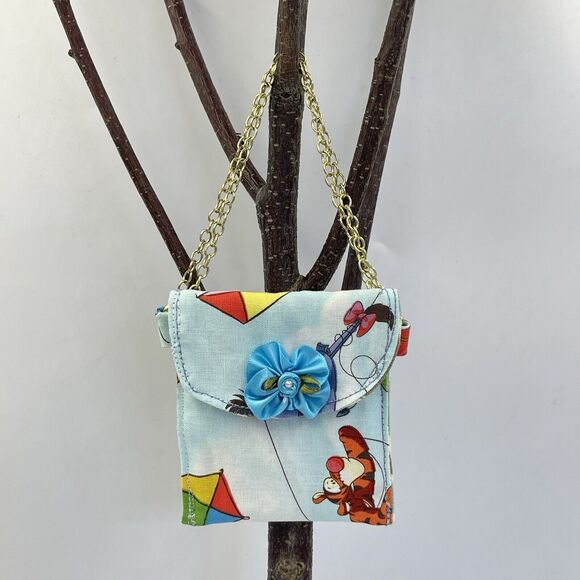 Girls Accessories Blue Purse Bag & Headband Set With Bow Winnie The Pooh - Picture 12 of 16